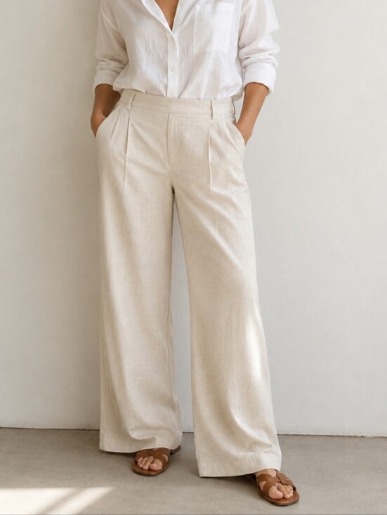 Vince Pants - NEW VINCE | $348 Linen Blend Pull-On Trousers